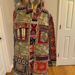 Calypso St.Barth Gorgeous Embroidered Jacket Small